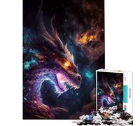 Puzzle 1000 pièces pour Adolescents Le Dragon Ancestral Arc-en-Ciel Jeu éducatif et Casse-tête pour Toute la Famille Cadeau d'anniversaire (38x52cm)