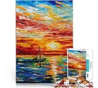 Puzzle 1000 pièces pour Adolescents Le feu et l'eau Jeu Familial Anti-Stress Défi Difficile Renforcer l'amour Entre Les Couples 26x38cm