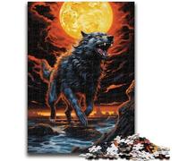 Puzzle 1000 pièces pour Adolescents Le Loup féroce, Relax Games, est Un pour Toute la Famille (26x38cm)