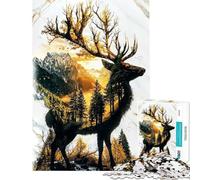 Puzzle 1000 pièces pour Adolescents Le Monarque verdoyant du Bosquet doré Puzzle pour Adultes Décoration Murale Améliore la mémoire Cadeau pour Amis et Famille (Dimensions 38x26cm)