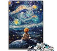 Puzzle 1000 pièces pour Adolescents Le Petit Prince du Ciel Nocturne Jouet éducatif intellectuel décompressant Décoration Parfaite 50x75cm