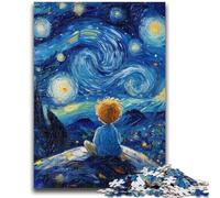 Puzzle 1000 pièces pour Adolescents Le Petit Prince du Ciel Nocturne Jouet éducatif intellectuel décompressant Cadeaux du Père Noël Secret 50x75cm