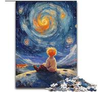 Puzzle 1000 pièces pour Adolescents Le Petit Prince du Ciel Nocturne, pour 14 Ans et Plus pour des soirées Jeux et divertissements en Famille Collection d'artistes, Beaux-Arts (Taille 26x38cm)