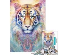 Puzzle 1000 pièces pour Adolescents Le Pouvoir du Tigre Jeu éducatif Défi Impossible Cadeau d'anniversaire (Dimensions 75x50cm)