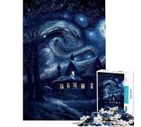 Puzzle 1000 pièces pour Adolescents Le Puzzle de l'univers de la Nuit étoilée pour Adultes Analyse de Jeu et logique Pratique pour Les Joueurs (Dimensions 38x52cm)