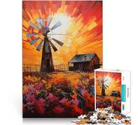 Puzzle 1000 pièces pour Adolescents Le rêve du Fermier Jeu Familial Anti-Stress Défi Difficile décoration Murale 75x50cm