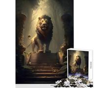 Puzzle 1000 pièces pour Adolescents « Le Roi des Terres de Feu » Jeu Anti-Stress Idée Cadeau pour Un Père Noël Secret Casse-tête Liste de souhaits avec Le Père Noël Dimensions 50x75cm