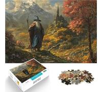 Puzzle 1000 pièces pour Adolescents Le Sorcier de l'église abandonnée Casse-tête Activités Amusantes à la Maison, Cadeaux d'anniversaire, Cadeaux de Voyage, 75x50cm