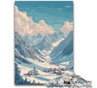 Puzzle 1000 pièces pour Adolescents Lech Am Arlberg Art, Jeu Stimulant et Jeu Familial avec des pièces entièrement emboîtables de Formes aléatoires 50x75cm