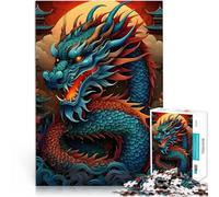 Puzzle 1000 pièces pour Adolescents légende du Dragon et du Serpent Coupe de précision est idéal comme Cadeau pour Toute la Famille 38x26cm