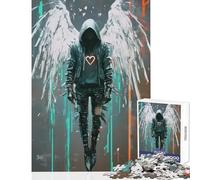 Puzzle 1000 pièces pour Adolescents « Les Ailes de la Transience » Décoration Murale Cadeau de Noël Secret Jeu Impossible Renforce l'amour Entre Couples Dimensions 38x52cm