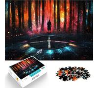 Puzzle 1000 pièces pour Adolescents Les Gardiens du Bosquet de Braises - Portail de la Forêt Mystique Impossible décoration Murale 50x70cm