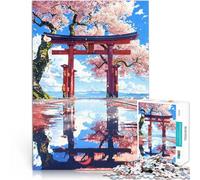 Puzzle 1000 pièces pour Adolescents L'harmonie Hanami Jeu Familial Anti-Stress Défi Difficile Cadeau Amusant 52x38cm