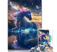 Puzzle 1000 pièces pour Adolescents Licorne de l'univers pour Adultes Jeu éducatif défi Collection d'artistes Beaux-Arts (50x75cm)