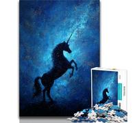 Puzzle 1000 pièces pour Adolescents Licorne mystérieuse 1000 pièces pour Adolescents, Jeux éducatifs, décoration d'intérieur, Convient pour la décoration de Bureau (Taille 75x50cm)