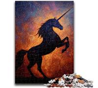 Puzzle 1000 pièces pour Adolescents Licorne mystérieuse Design Vibrant et Unique Expérience de Puzzle relaxante et stimulante 26x38cm