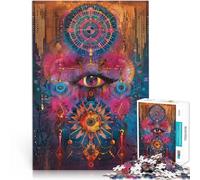 Puzzle 1000 pièces pour Adolescents L'œil Qui voit Jouets de Jeu pour Cadeau Familial est idéal comme Cadeau pour Toute la Famille 38x26cm