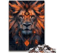 Puzzle 1000 pièces pour Adolescents Lion Art Relax Games Jeu éducatif pour Anniversaire, Noël à partir de 14 Ans 50x75cm