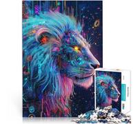 Puzzle 1000 pièces pour Adolescents Lion cybernétique pour Le Jeu éducatif Challenge Toy Renforcer l'amour Entre Les Couples 75x50cm