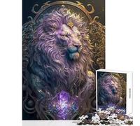 Puzzle 1000 pièces pour Adolescents Lion Mythique Aventure Décoration intérieure Jouet Cadeau Artistique Jeu Amusant pour développer sa motricité Fine et Son Cerveau Dimensions 50x75cm