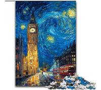 Puzzle 1000 pièces pour Adolescents, Londres sous Le Ciel Nocturne, Jeu intellectuel, Cadeau d'anniversaire, décoration Murale pour Les 14 Ans et Plus (Taille 50x75cm)