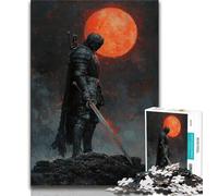 Puzzle 1000 pièces pour Adolescents Lone Knight, Jouet de Divertissement Familial idéal comme Cadeau pour Toute la Famille (75x50cm)