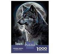 Puzzle 1000 Pièces pour Adolescents Lone Wolf in The Shadows Puzzles pour Adolescents, Jouet, Décoration Murale, Cadeaux pour Femmes, Difficile Et Stimulant 38x26cm/1000pcs