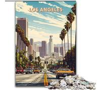 Puzzle 1000 pièces pour Adolescents Los Angeles Jeux éducatifs Jeu éducatif pour Anniversaire, Noël pour et 14 Ans (50x75cm) 1000pcs