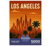Puzzle 1000 Pièces Pour Adolescents Los Angeles Travel Puzzle Pour Adolescents - Niveau De Difficulté Élevé - Activités Amusantes À La Maison - Jouet Addictif Pour Développer La Patience 70x50cm/1000p