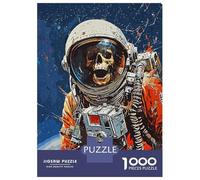 Puzzle 1000 Pièces pour Adolescents Lost Astronaut Puzzle pour Adultes Jeu Manuel Difficile Excellent Cadeau Anti-Stress 52x38cm/1000pcs