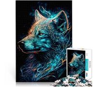 Puzzle 1000 pièces pour Adolescents Loup Jouets éducatifs et d'apprentissage Jeux familiaux Collection d'artistes, Beaux-Arts 38x26cm