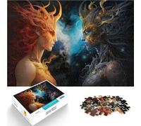 Puzzle 1000 pièces pour Adolescents Lumière et obscurité Jouet éducatif d'apprentissage est idéal comme Cadeau pour Toute la Famille 50x70cm