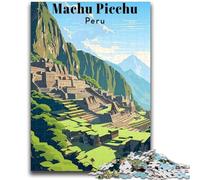 Puzzle 1000 pièces pour Adolescents Machu Picchu Pérou Voyage Jeu éducatif Défi Jouet Offrez des Cadeaux pour Toute la Famille (Taille 38x26cm)