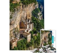 Puzzle 1000 pièces pour Adolescents Madonna Della Corona Puzzle pour Adolescents Améliorez Votre mémoire Liste de souhaits du Père Noël Jeu éducatif Familial (Dimensions 38x26cm)