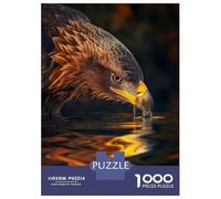 Puzzle 1000 Pièces pour Adolescents Magical Eagle in The Dark Puzzle Adulte Jeu Familial Difficile Difficile Cadeau d'anniversaire Unique 52x38cm/1000pcs