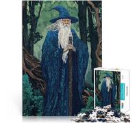 Puzzle 1000 pièces pour Adolescents Magicien dans la forêt Défi Difficile pour soulager Le Stress Œuvre d'art 38x26cm