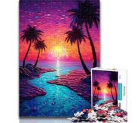 Puzzle 1000 pièces pour Adolescents, Magnifiques paysages de plages, Jouets éducatifs, Jeux Anti-Stress, décoration d'intérieur Unique et Cadeaux 26x38cm