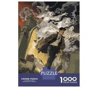 Puzzle 1000 Pièces pour Adolescents Man Running from Ghosts Puzzle Jeu Manuel Cadeau pour Femmes Cadeaux Anti-Stress 70x50cm/1000pcs