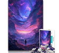 Puzzle 1000 pièces pour Adolescents Marchant dans Un Monde Fantastique pour Adultes, Jouets de Jeu stimulants, idéal comme Cadeau pour Toute la Famille 50x75cm