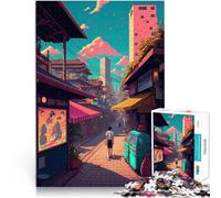 Puzzle 1000 pièces pour Adolescents Marcher dans la Ville Séjour Anti-Stress pour Tuer Le Temps Une œuvre d'art 75x50cm
