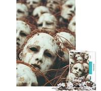 Puzzle 1000 pièces pour Adolescents Masques Raiponce Activités Amusantes à la Maison Cadeau d'anniversaire Jeu éducatif pour Les 14 Ans et Plus Jeu de Puzzle Offert (50x75cm)