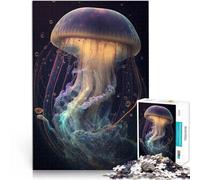 Puzzle 1000 pièces pour Adolescents Méduse Galactique Jouets de Divertissement Familial est idéal comme Cadeau pour Toute la Famille 75x50cm