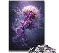 Puzzle 1000 pièces pour Adolescents, méduses aquarelles, Jeux éducatifs, décoration Murale, Cadeaux d'anniversaire et de Noël Uniques, 38x26cm
