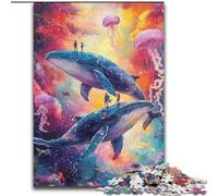 Puzzle 1000 pièces pour Adolescents, méduses Baleines, Jeu éducatif, Jouet, décoration d'intérieur Unique et Cadeaux (Taille 26x38cm)