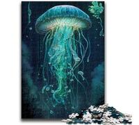 Puzzle 1000 pièces pour Adolescents Méduses Royaume Mythique Jeu Stimulant et Jeu Familial Décoration Murale Cadeaux d'anniversaire et de Noël Uniques 26x38cm