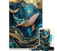 Puzzle 1000 pièces pour Adolescents Mer Céleste Art Kintsugi Art de l'assemblage Fin Jeu Amusant et Stimulant Jeu Confortable Cadeau d'anniversaire (50x75cm)