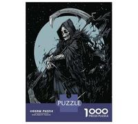 Puzzle 1000 Pièces pour Adolescents Midnight Reaper Puzzle Adulte Jeux Relaxants Décoration Intérieure Cadeaux d'anniversaire Et Cadeaux Uniques 52x38cm/1000pcs
