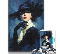 Puzzle 1000 pièces pour Adolescents, modèle féminin, pour Adolescents et Adultes, pour entraîner Votre Cerveau et Vos Mains, Cadeau d'anniversaire, 50x75cm