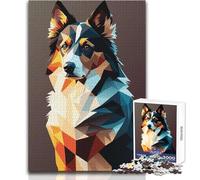 Puzzle 1000 pièces pour Adolescents - Mon Chien Berger Australien - Jeu intellectuel pour améliorer la mémoire - Cadeau d'anniversaire - Dimensions:38x52cm