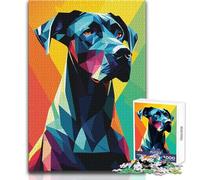 Puzzle 1000 pièces pour Adolescents - Mon Chien, Un Grand Danois - Jeu éducatif et Stimulant - Cadeau d'anniversaire - Dimensions : 38x26cm